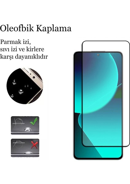 Xiaomi 13T Kırılmaz Cam 5D Tam Kaplayan 9H Temperli Ekran Koruyucu