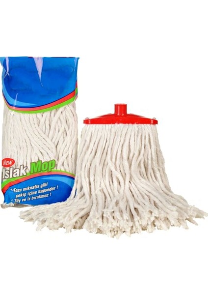 Tilbe Home Örgülü Mikro Fiber Mop Bezi Çok Amaçlı Pamuklu Islak Mop Başlığı 30 cm