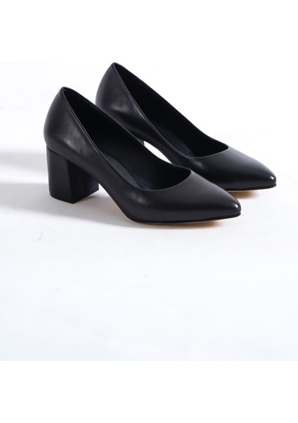 Deri Siyah Kadın Ayakkabı TMD12074 modelleri