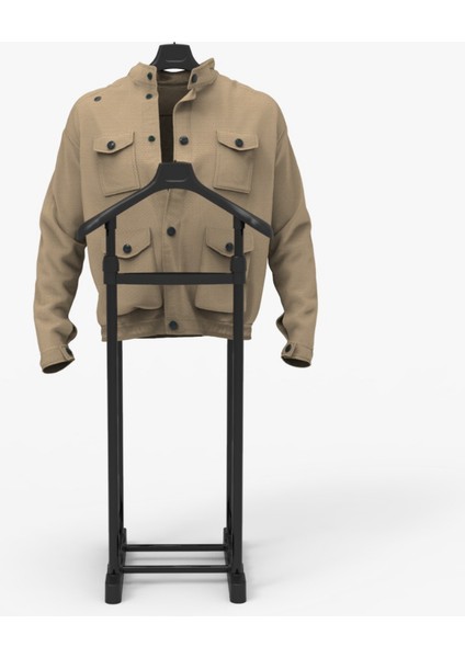 Çift Askılıklı Dilsiz Uşak- Elbise Askısı-Iki Tepeli Yükseklik Ayarlı fiyatları