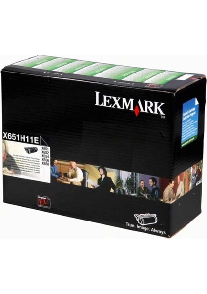 LEXMARK-X651-X651H11E-SİYAH-YÜKSEK-KAPASTELI-TONER