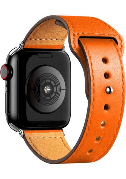 Apple Watch 38 mm Deri Kordon 2/3/4/5/6/7/8/se/ultra AZN-KR415