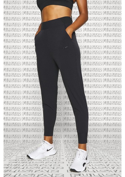 Dri Fit Bliss Luxe Training Trousers Pant Black Kadın Eşofman Altı Siyah modelleri