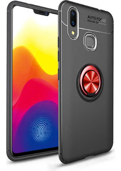 Samsung Galaxy M20 Kılıf Ravel Yüzüklü Standlı Silikon Kapak