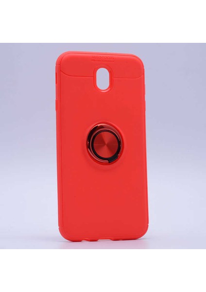 Samsung Galaxy J730 Pro Kılıf Ravel Yüzüklü Standlı Silikon Kapak