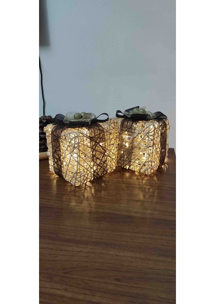 Yılbaşı Ağacı Altı LED Işıklı Kutu