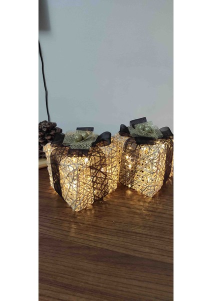 Yılbaşı Ağacı Altı LED Işıklı Kutu