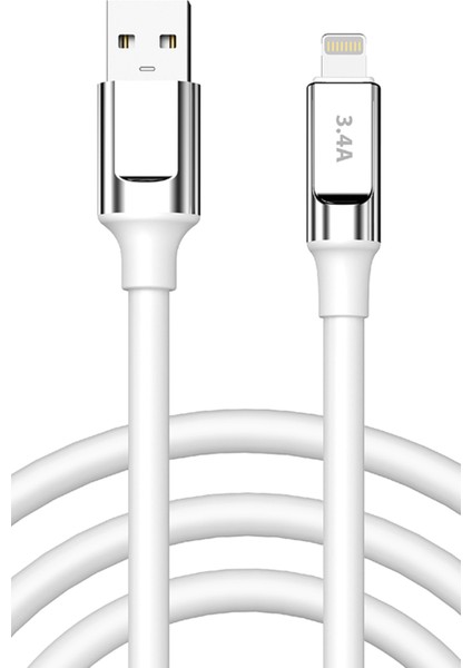 Apple Iphone 11 Pro Max Şarj Kablosu 3.4A Lightning - SC64L-BEYAZ