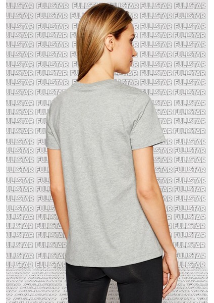 Sportswear Tee Essential Icon Futura Gray Baskılı Kadın Tişört Gri