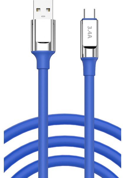 Samsung Galaxy Z Fold3 Şarj Kablosu Type C 3.4A Hızlı Şarj - SC65T-MAVI