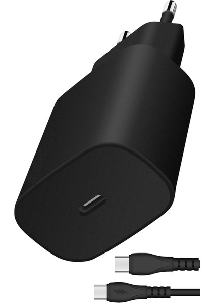 Poco F3 Şarj Kablosu Type C 25W Süper Hızlı Şarj - S40TSIYAH