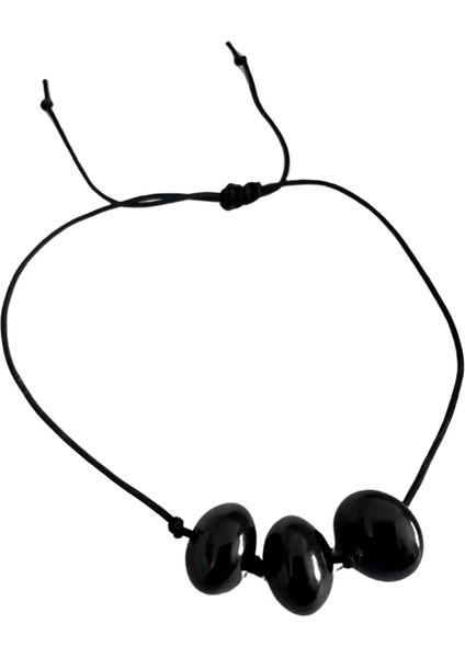 Oltu Taşı Asansörlü Kilit Sistemi Bileklik