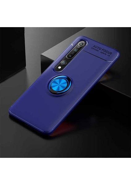 Xiaomi Mi 10 Kılıf Ravel Yüzüklü Standlı Silikon Kapak
