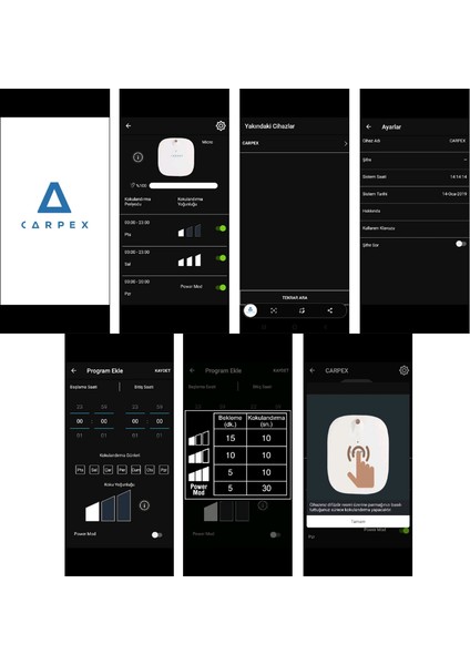 Micro Bluetooth Koku Makinesi Beyaz + 50 ml Koku Kartuşu