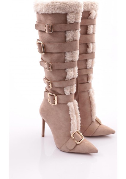 1121 Kadin Kemerli Topuklu Çizme fiyatları