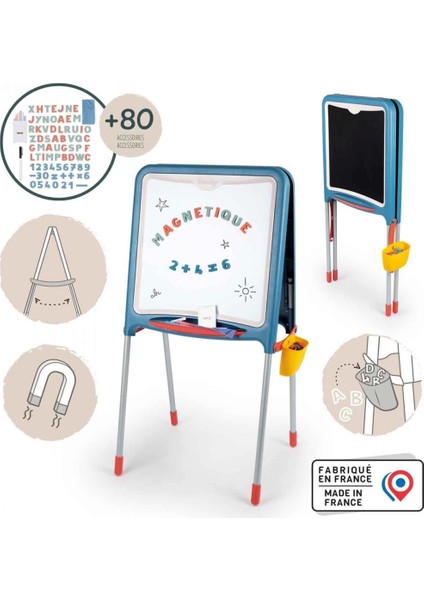 Nessiworld Smoby Metal Ayaklı Çift Taraflı Manyetik Yazı TAHTASI 7600410308 fiyatları