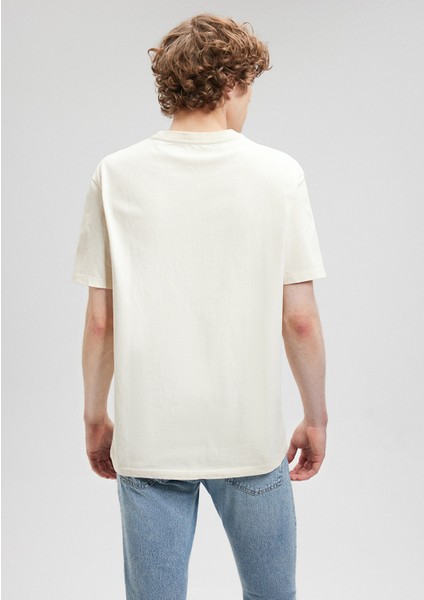 Bisiklet Yaka Bej Basic Tişört 066249-70072 fırsatları