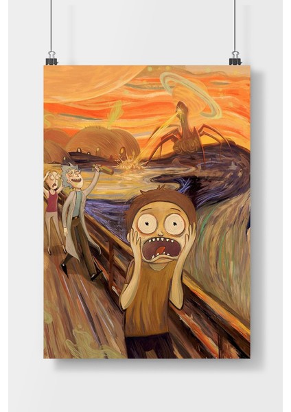 Postercity Rick And Morty Dizi Poster Çerçevesiz Parlak Kağıt