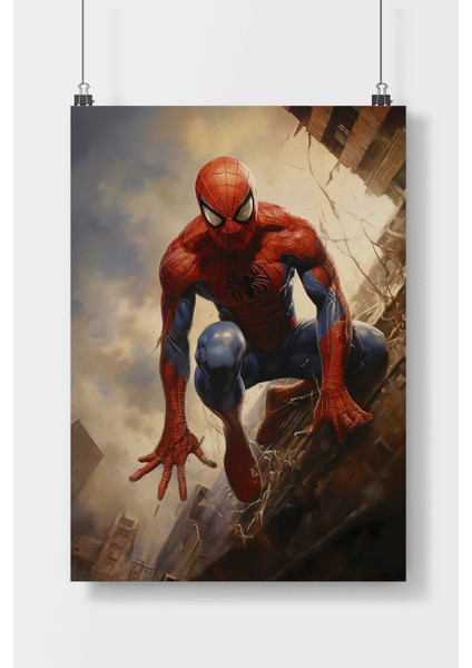 Postercity Örümcek Adam Film Poster Çerçevesiz Parlak Kağıt