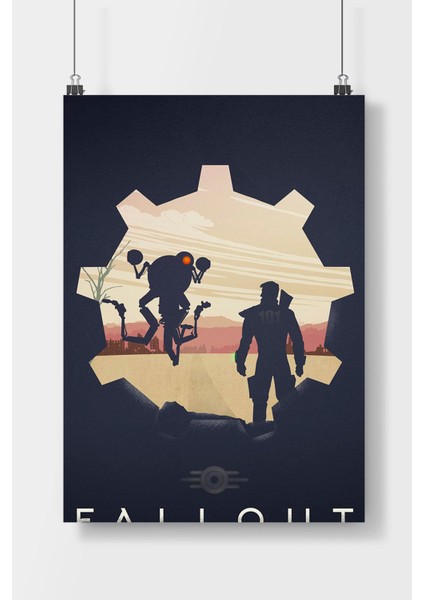 Postercity Fallout Oyun Poster Çerçevesiz Parlak Kağıt