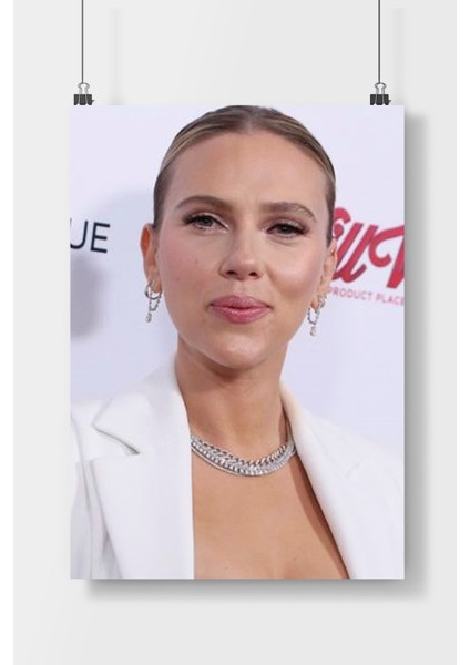 Postercity Scarlett Johansson Ünlüler Poster Çerçevesiz Parlak Kağıt