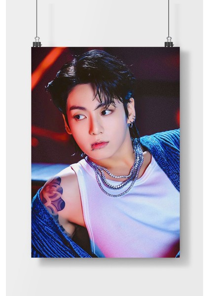 Postercity Jungkook Poster Çerçevesiz Parlak Kağıt