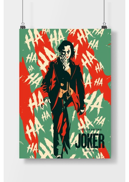 Postercity Joker Film Poster Çerçevesiz Parlak Kağıt