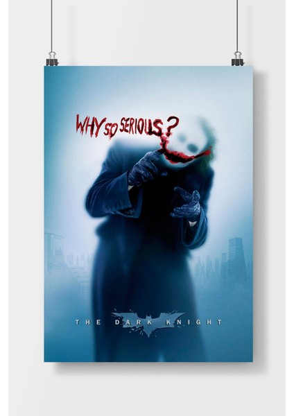 Poster City Postercity The Dark Knight Joker Film Poster Çerçevesiz Parlak Kağıt