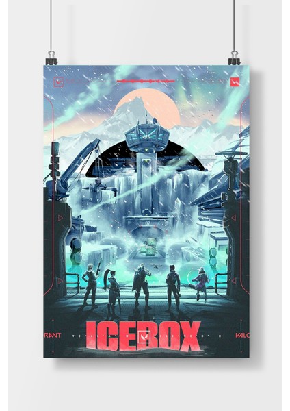 Postercity Valorant Icebox Oyun Poster Çerçevesiz Parlak Kağıt