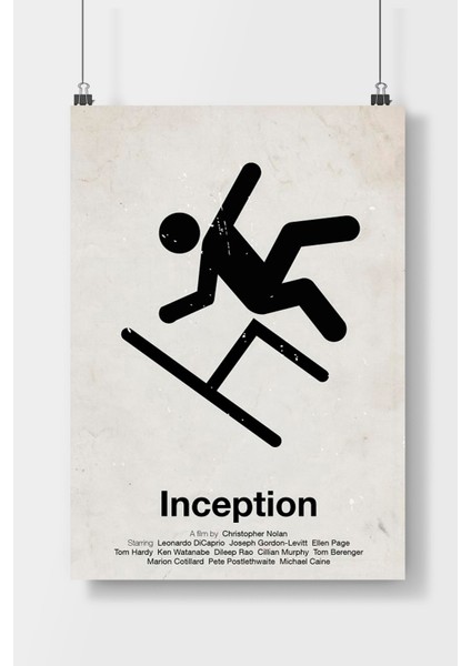 Postercity Inception Film Poster Çerçevesiz Parlak Kağıt