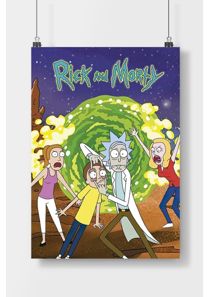 Postercity Rick ve Morty Çizgi Film Arşiv Poster Çerçevesiz Parlak Kağıt