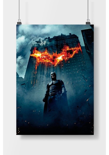 Postercity Dark Knight Film Poster Çerçevesiz Parlak Kağıt