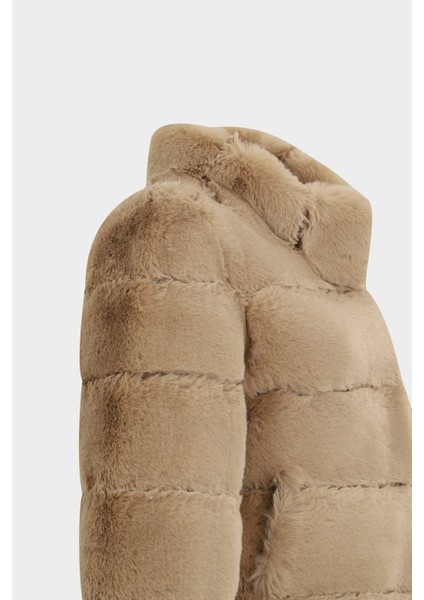 AÇELYAOKCU Premium Dik Yaka Kadın Rex Kürk Kaban modelleri