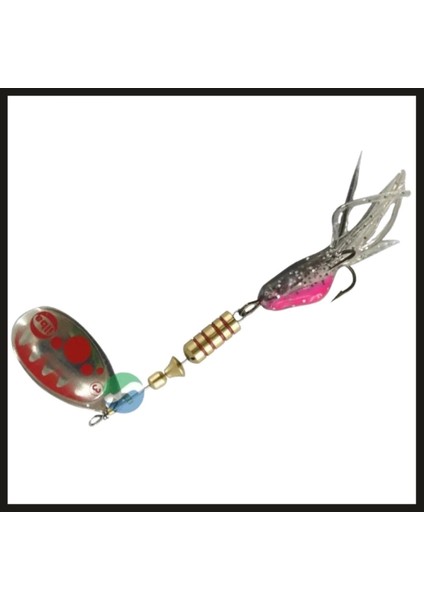 Uyguna-Yakala Gümüş/kırmızı Yemli No:3 390113 Ilba Tondo BUBBLE-KAŞ.188