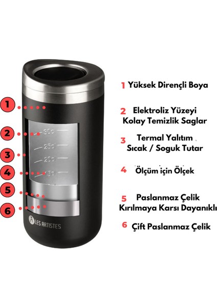 Isı Yalıtımlı Çelik Termos Mug 350ML Blue Pearl fiyatları