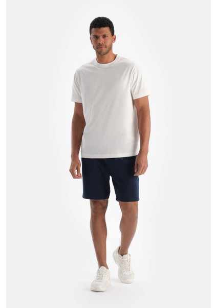 Lacivert Erkek Pamuklu Şort