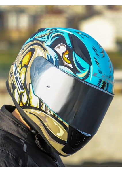 Rapıd 2 Neo Mavi-Mor Kask indirimleri