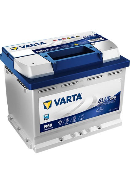 12V 60 Ah Amper 640A Cca Blue Dynamic Efb N60 Akü
