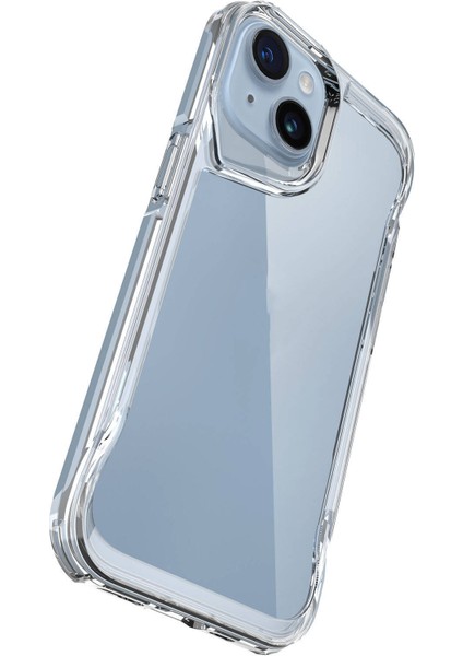 Apple iPhone 15 Plus Uyumlu Kılıf Case, Transparent Smooth Hard Protective Cover