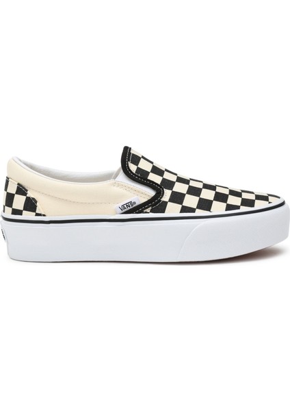 Classic Slip-on Checkerboard Platform Damalı Sneaker