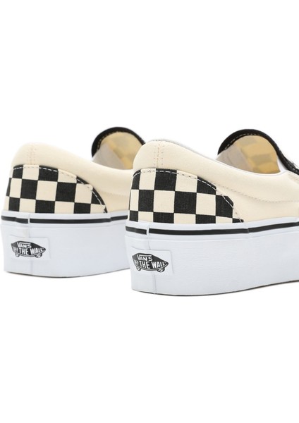 Classic Slip-on Checkerboard Platform Damalı Sneaker