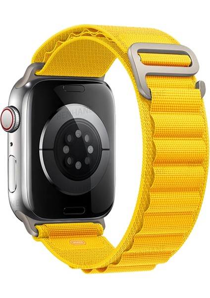 Apple Watch Uyumlu 38MM 40MM 41MM 1/2/3/4/5/6/se/7/8/9ultra Mountain Kordon Sarı