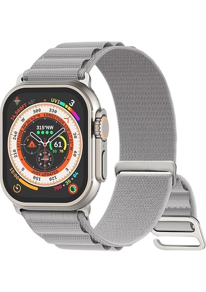 Apple Watch Uyumlu 38MM 40MM 41MM 1/2/3/4/5/6/se/7/8/9ultra Mountain Kordon Gri