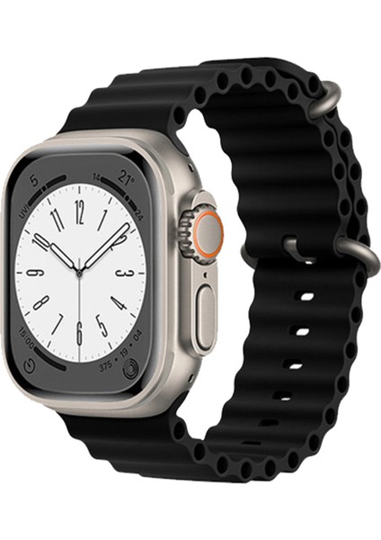 Apple Watch Uyumlu 40MM 1/2/3/4/5/6/se/7/8/9ultra Ocean Kordon Kordon Siyah