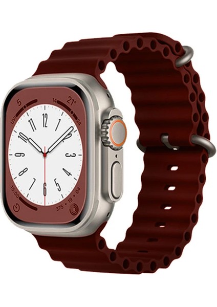 Apple Watch Uyumlu 38MM 1/2/3/4/5/6/se/7/8/9ultra Ocean Kordon Kordon Mürdüm