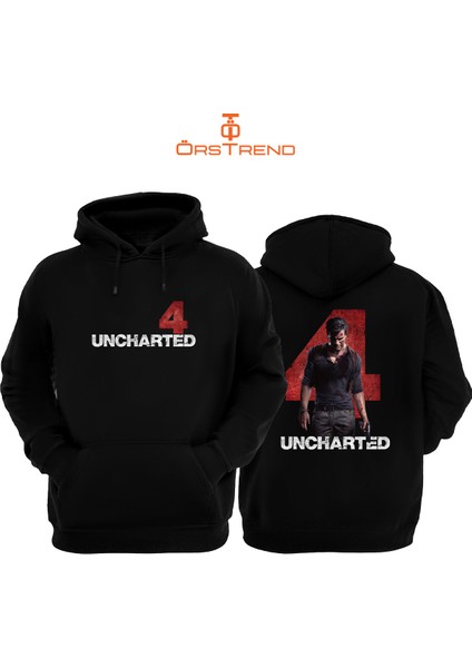 Uncharted 4 Kapşonlu 3 Iplik Sweatshirt