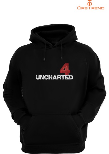 Uncharted 4 Kapşonlu 3 Iplik Sweatshirt