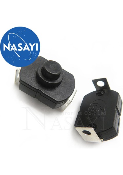 5 Adet Kendinden Kilitlemeli Anahtar Yüksek Sıcaklığa Dayanıklı El Feneri Far Anahtarı El Feneri Kuyruk Düğmesi 18X12X10MM Bükülmüş Ayak 2 Metre (Yurt Dışından)