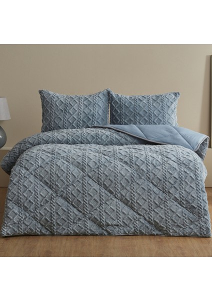 Softy Tek Kişilik Comfort Set Mavi