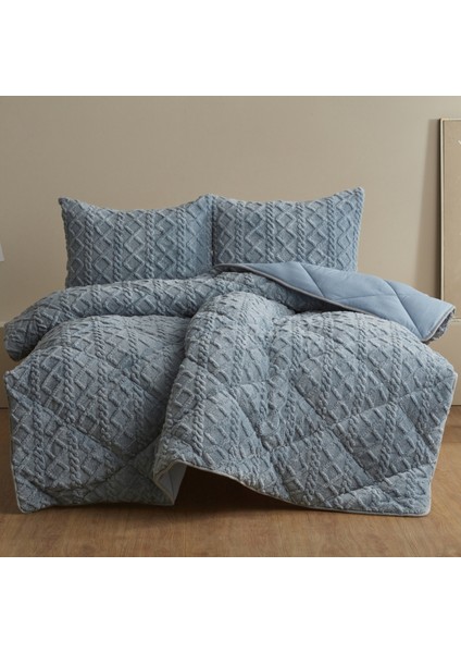 Softy Tek Kişilik Comfort Set Mavi